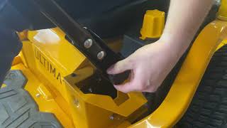 How to adjust the lap bar on a Cub Cadet Zero Turn Mower