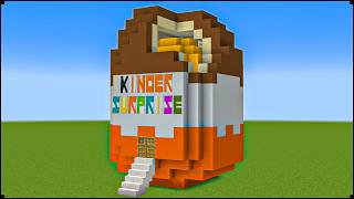 Minecraft Tutorial: How To Make A Kinder Surprise Egg House