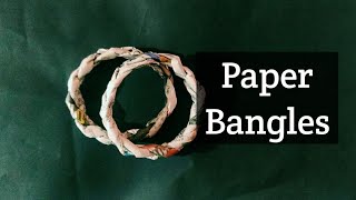 !!Easy Paper Bangles!! (Suchi Creative Craft)