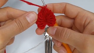 Incredible 😍 super easy and beautiful Crochet hair pin for girls