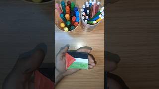 رسم اعلام فلسطين #art #shortvideo #shorts  #رسم_سهل#عمل علم فلسطين بالخرز#فلسطين #السعودية