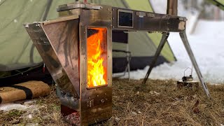 Next Level Hot Tent Rocket Stove THE Giraffe Stove