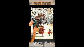 Solving Spring Time Zozoville Puzzle | 1000 Pieces | Time Lapse Video