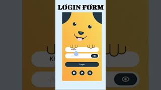 Adorable Doggy Login Page #shorts