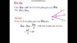 TOÁN 6 TIA PHÂN GIÁC CỦA GÓC