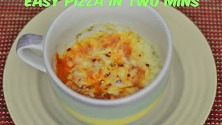 Pizza in a Mug. Easy microwave meals. Tasty easy dinner in two minutes