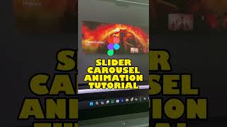 Figma slider carousel animation #figma #shorts  #tutorial