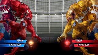 Venom Spiderman (Red) vs Venom Spiderman (Yellow) Fight - Marvel vs Capcom Infinite