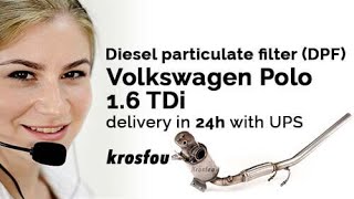 Volkswagen Polo 1.6 TDI DPF Diesel Particulate Filter #Volkswagen #Polo