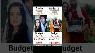 Sunny Deol's Gadar vs Gadar 2 movie Comparison |  Box office collection | Gadar 2 | #shorts