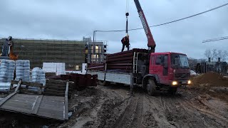 МАНИПУЛЯТОР ВОЛЬВО, С ОДИНЦОВО В ПОДОЛЬСК, ТОНЕМ В ГРЯЗИ.