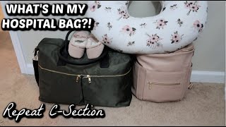 WHAT'S IN MY HOSPITAL BAG!? // REPEAT C-SECTION // BABY NUMBER 4 // MAMA APPROVED