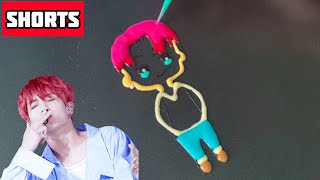 BTS JK Jungkook in cartoon | shorts - Pancake Art | LEMON Pancake