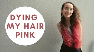 Dying My Hair Pink AT HOME | DIY Pastel Hair Color