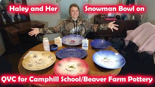 TH Haley and Her QVC Snowman Bowl for Camphill School The Tom & Haley Show S2:E3