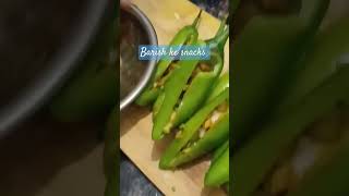 bariah mai mirchi bhaji #mirchi #recipe #snacks #newsong  #remix  #barishstatus #yt #ytshorts