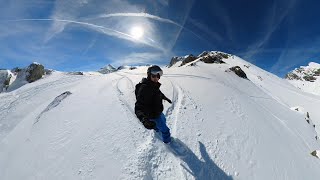 my first off-piste snowboarding of the year in Austria