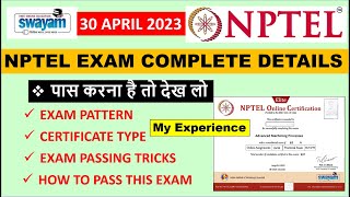 How to pass NPTEL 2023 || Tricks to Prepare for NPTEL Exam || Exam Date- 30 April || Best Short Cut