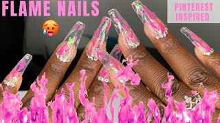 Watch Me Work 🦋 | Flame Nails | Camille Dior