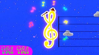 Notele muzicale 🎵 - Cântecele și desene animate pentru copii | TAI TAI