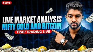 1 Oct | Live Market Analysis For NIFTY XAU/USD and BTC | Trap Trading Live