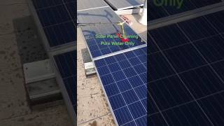 Solar panel cleaning