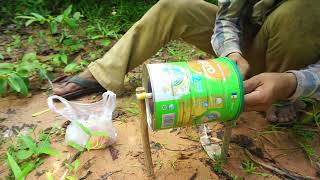 Simple Wild Chicken Trap Using Bottle