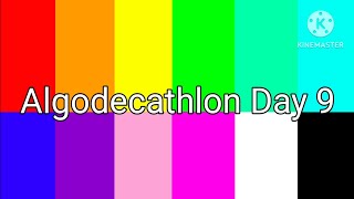 (Season 2) Algodecathlon Day 9 (Marble Run 2D) (Semi-final)