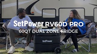 SetPower | RV60D Pro 60Qt Flexible Dual Zone Portable Freezer