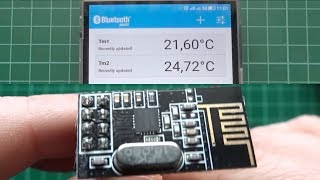 BLE temperature beacon with Arduino and nRF24L01