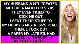 My husband & MIL treated me like a maid for 5 yrs. what happened to them after that was karma...