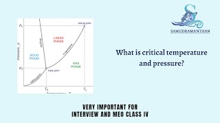 MEO Class 4 Oral | What is critical temperature and pressure? | @_samudramanthan_