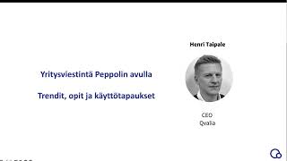 Peppol pilottikoulutus 4  Ohjelmistotalojen rooli