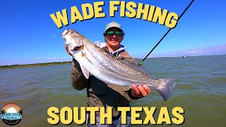 Wade fishing the Mexico / Texas Border ***Insane TROUT Bite***