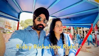 Risky rickshaw ride in Chandni Chowk 😰 | Sardarcasm