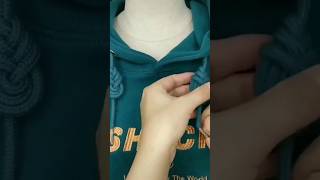 How to tie Hoodie String #fashion #aesthetic #trending #trend #viralvideo #shorts #shortvideo #viral