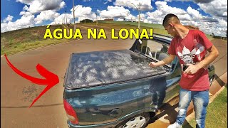 ÁGUA NA LONA DA PICKUP COM SOM! *deu certo?*