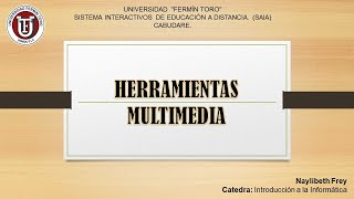 HERRAMIENTAS MULTIMEDIA