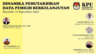 WeBinar "Dinamika Pemutakhiran Data Pemilih Berkelanjutan"