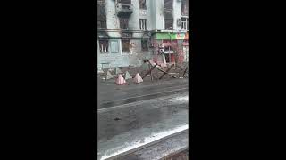 Ukraine - Bakhmut. Footage from the center of the embattled city. War footage