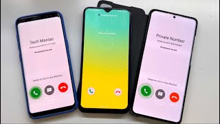 Three Phones Incoming + Outgoing Calls Group Call Hold Samsung Galaxy