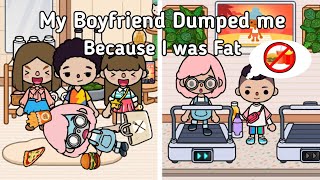 My Boyfriend Broke up With Me Because I Was Fat🍟Sad Story | แฟนบอกเลิกเพราะฉันอ้วน😔| Toca Boca🌎