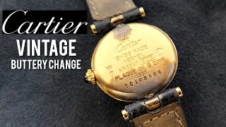 Vintage Cartier Watch Battery Change