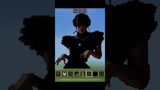 Minecraft : that’s not Wednesday Addams | #viral #minecraft #wednesday #pixelart #minecraftshorts