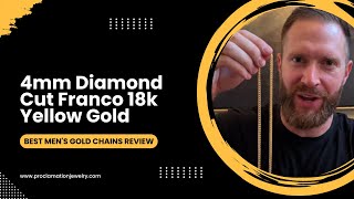 4mm Diamond Cut Franco 18k Yellow Gold | Best Men's Gold Chains Review