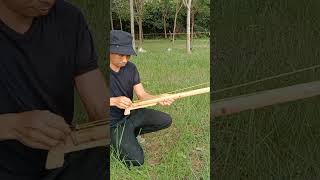 หนังสติ๊กไม้ diy ที่แม่นยำ #wood #diy #slingshot #powerful