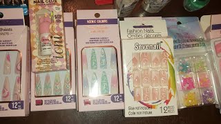 Dollar Tree Stiletto Press on  Nails Video 🧚‍♀️Handmade Nails & more #dollartree #nailbling #nailart