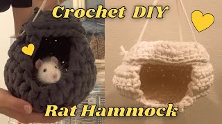 DIY Crochet Rat Hammock Tutorial