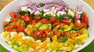 🥑Мой вариант салата с АВОКАДО!Легкий,полезный и вкусный вариант на Ужин!!