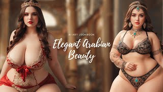 [4K] AI ART Arabian Lookbook Plus Size Model Video-Bardo National Museum